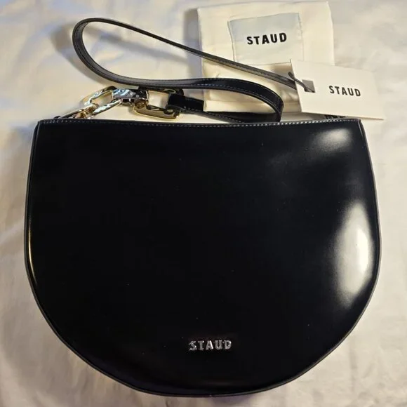 STAUD Colt Shoulder Bag - Polished black - Picture 1 of 6